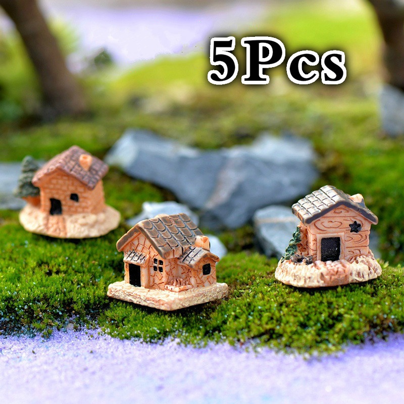 5Pcs Mini Doll House Stone Hou - Home Decor Za recension och pris
