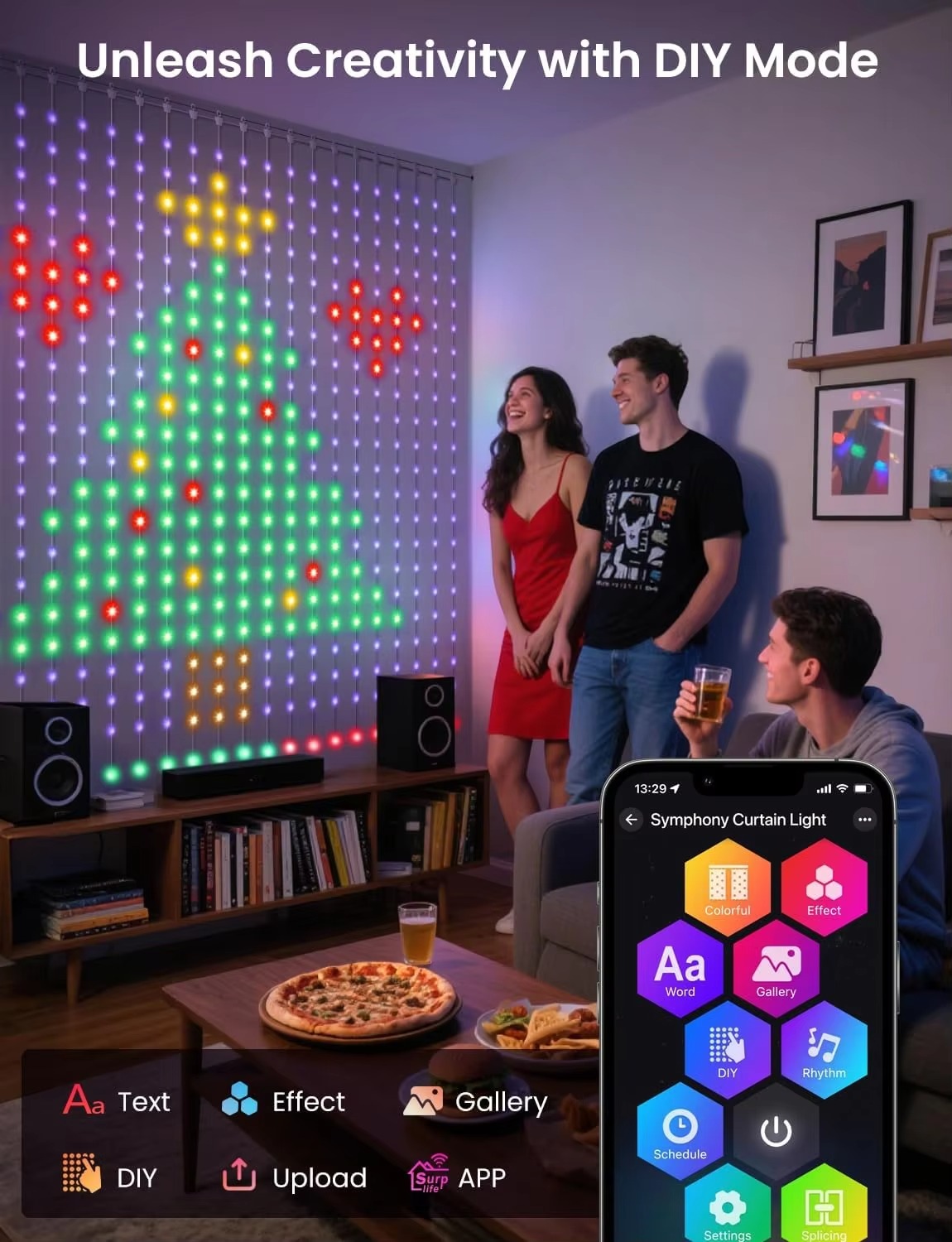 USB Curtain Light 400 LED Dyna - Home Decor Free App recension och pris