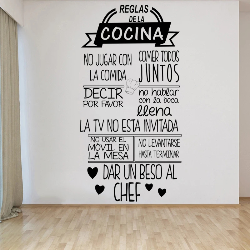 1 pc nice Reglas De La Cocina  - Home Decor Indonesia recension och pris