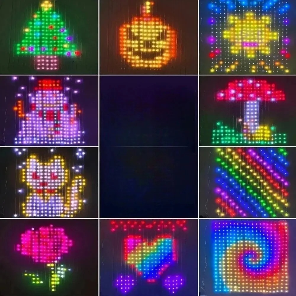 LED Pixel Curtain Lights Bluet - Home Decor Free App recension och pris