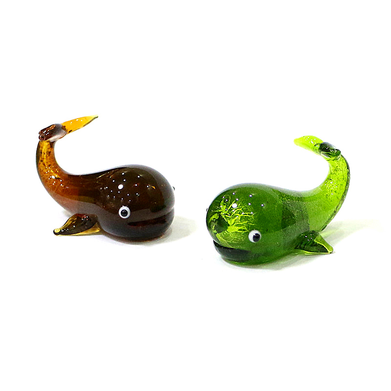 Murano Glass Whale Miniature F - Home Decor Y2K recension och pris