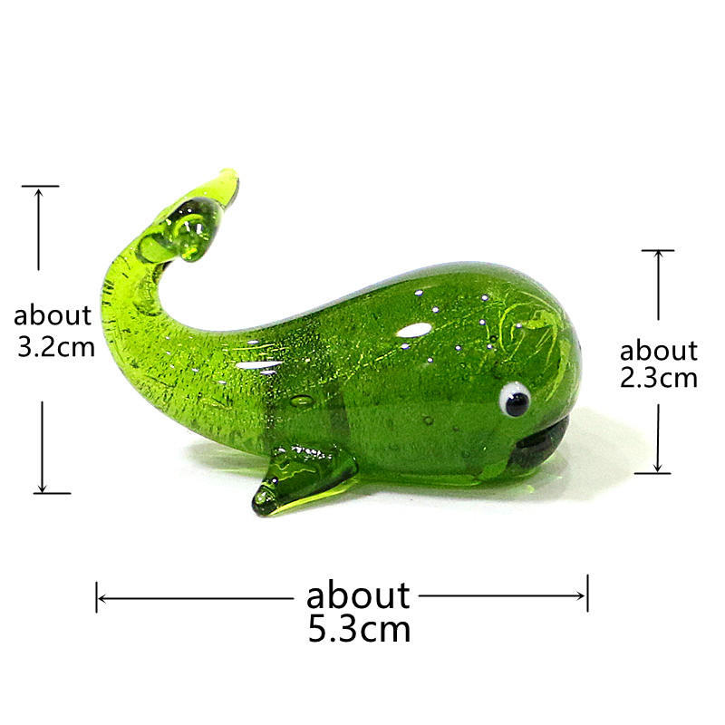 Murano Glass Whale Miniature F - Home Decor Y2K recension och pris