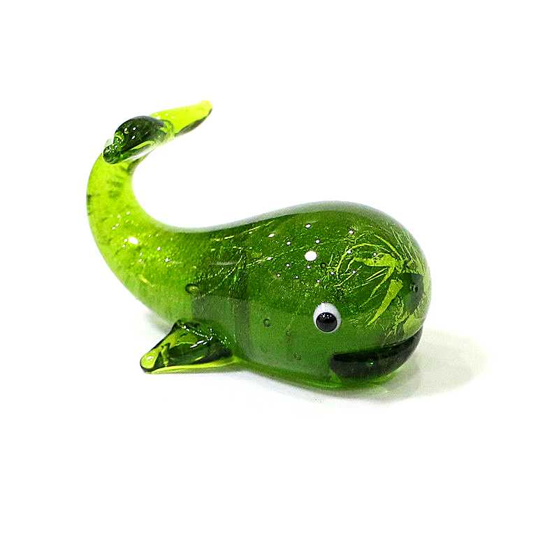 Murano Glass Whale Miniature F - Home Decor Y2K recension och pris
