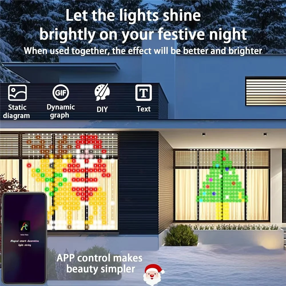 Smart LED Curtain Lights RGB A - Home Decor Free App recension och pris