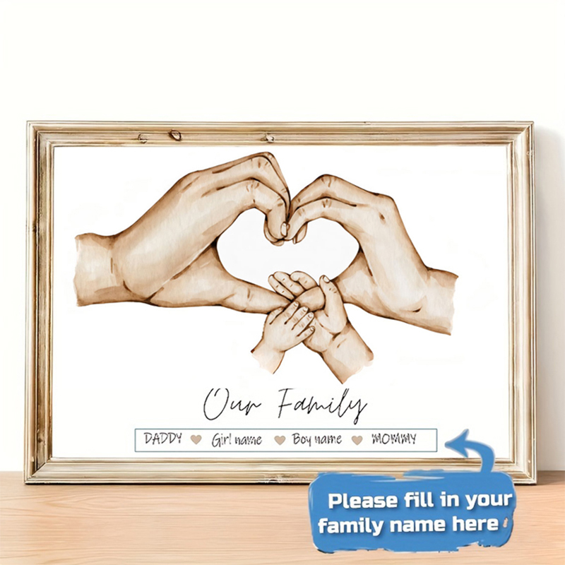 Personalized Custom Family Han - Home Decor Theme recension och pris