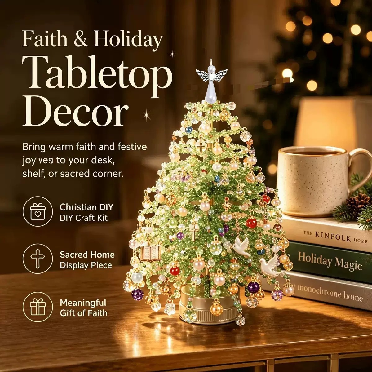 Multi‑Theme DIY Beaded Tree Cr - Home Decor Theme recension och pris