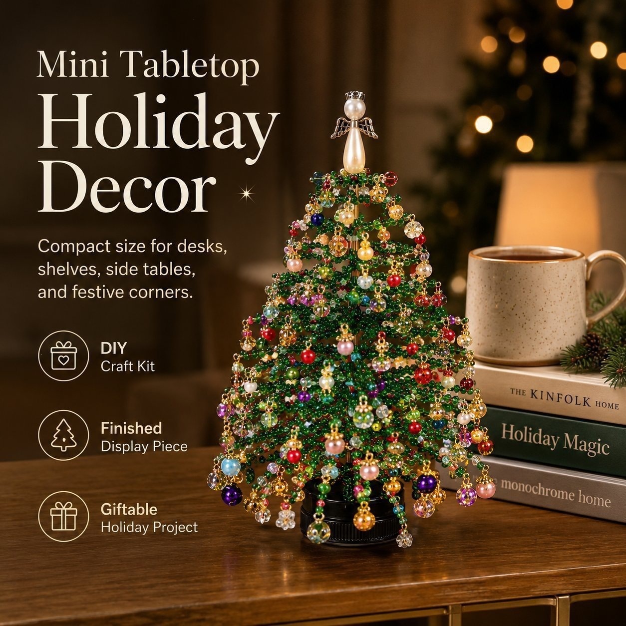 Multi‑Theme DIY Beaded Tree Cr - Home Decor Theme recension och pris
