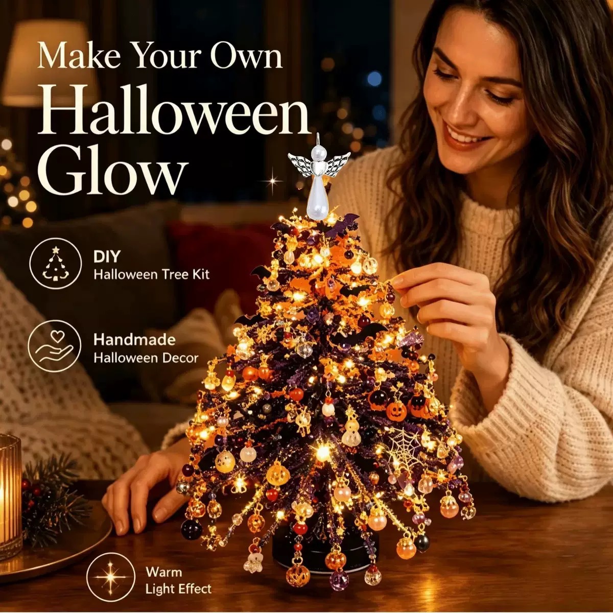 Multi‑Theme DIY Beaded Tree Cr - Home Decor Theme recension och pris