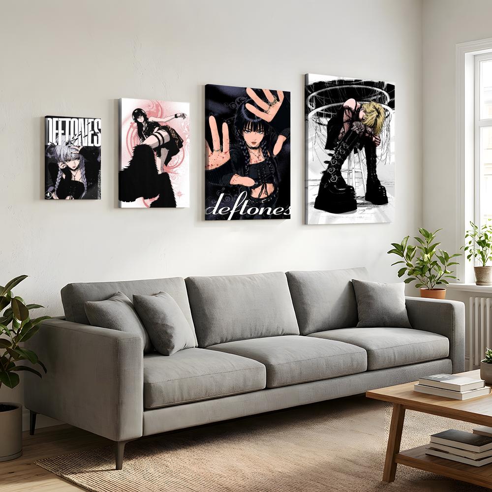 Y2K Gothic Anime Rock Girl Fra - Home Decor Y2K recension och pris