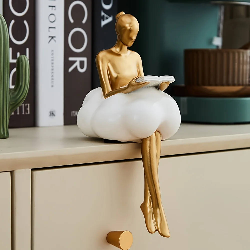 Cloud Girl Sculpture Abstract  - Home Decor Y2K recension och pris