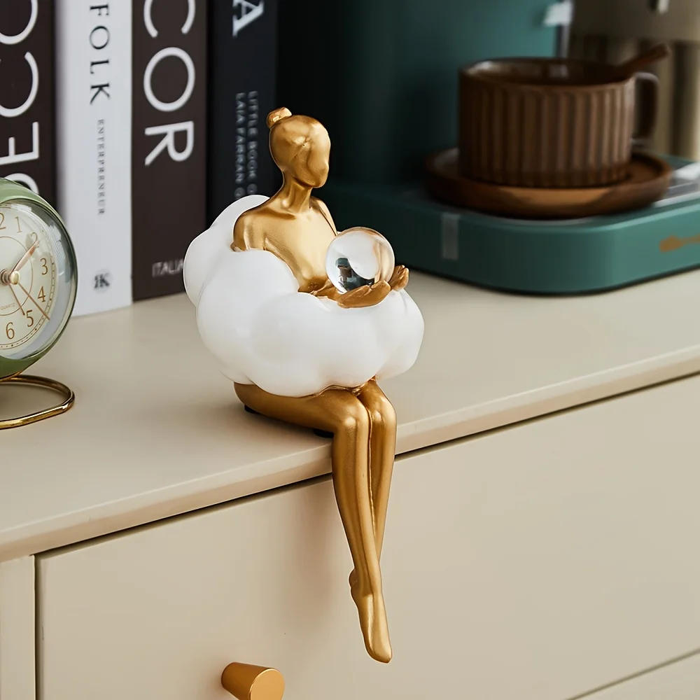 Cloud Girl Sculpture Abstract  - Home Decor Y2K recension och pris