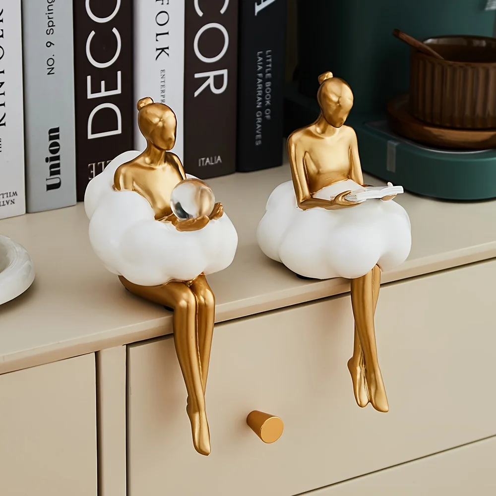 Cloud Girl Sculpture Abstract  - Home Decor Y2K recension och pris
