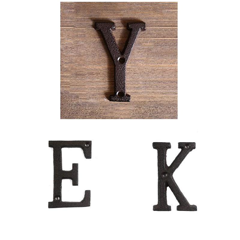 Metal Letters Numbers Cast Iro - Home Decor Y2K recension och pris