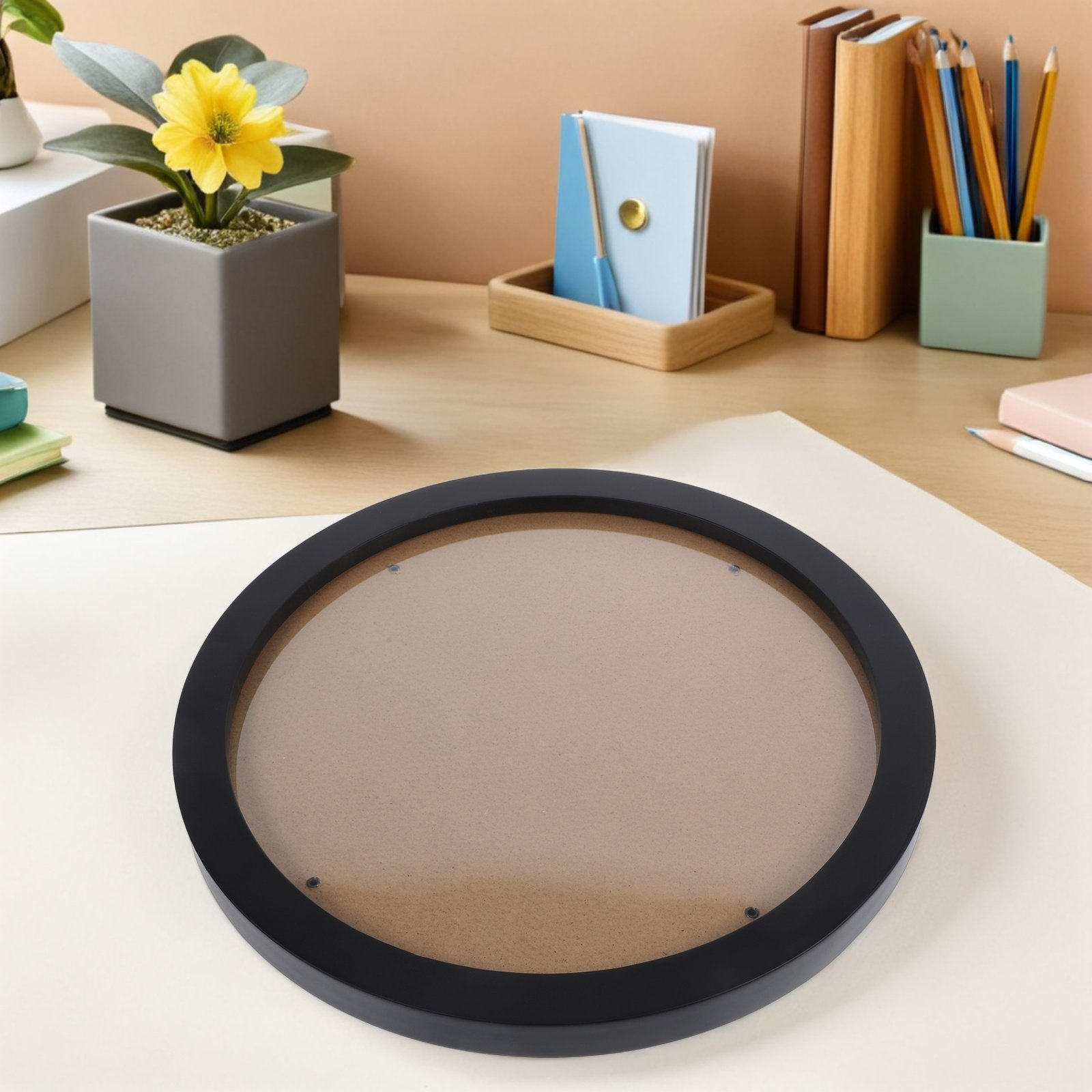Round Embroidery Display Frame - Bamboo Photo Frame recension och pris