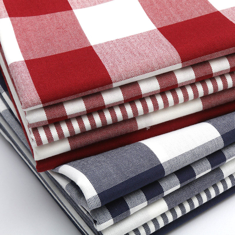 Durable Yarn-Dyed Plaid Cotton - Linen Table Runner recension och pris