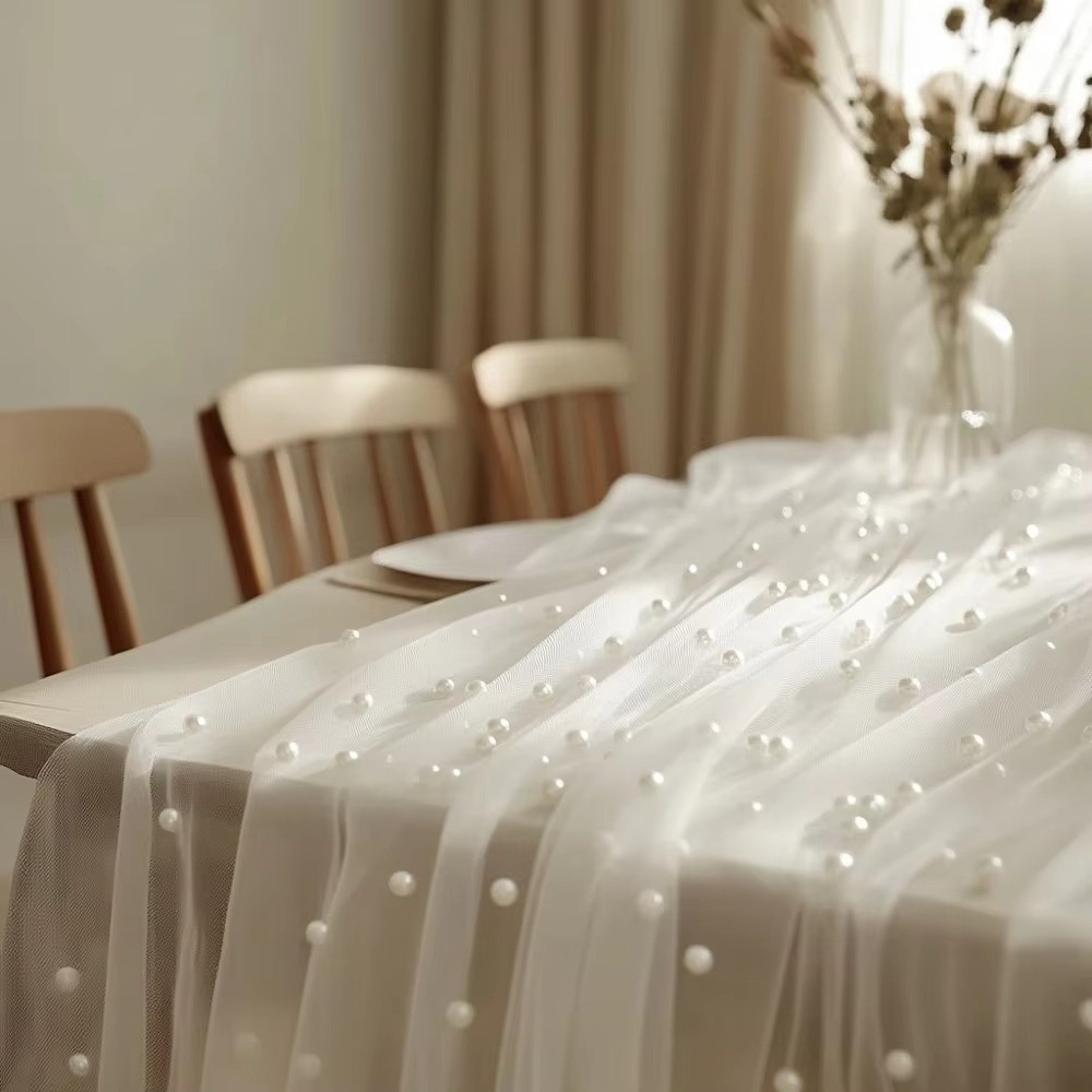 Dreamy Luxury Wedding Table Ru - Linen Table Runner recension och pris