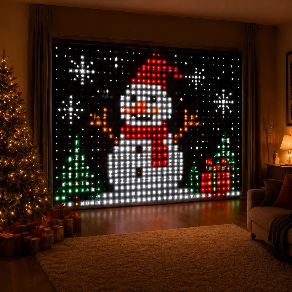 LED Pixel Curtain Lights Bluet - Home Decor Free App recension och pris