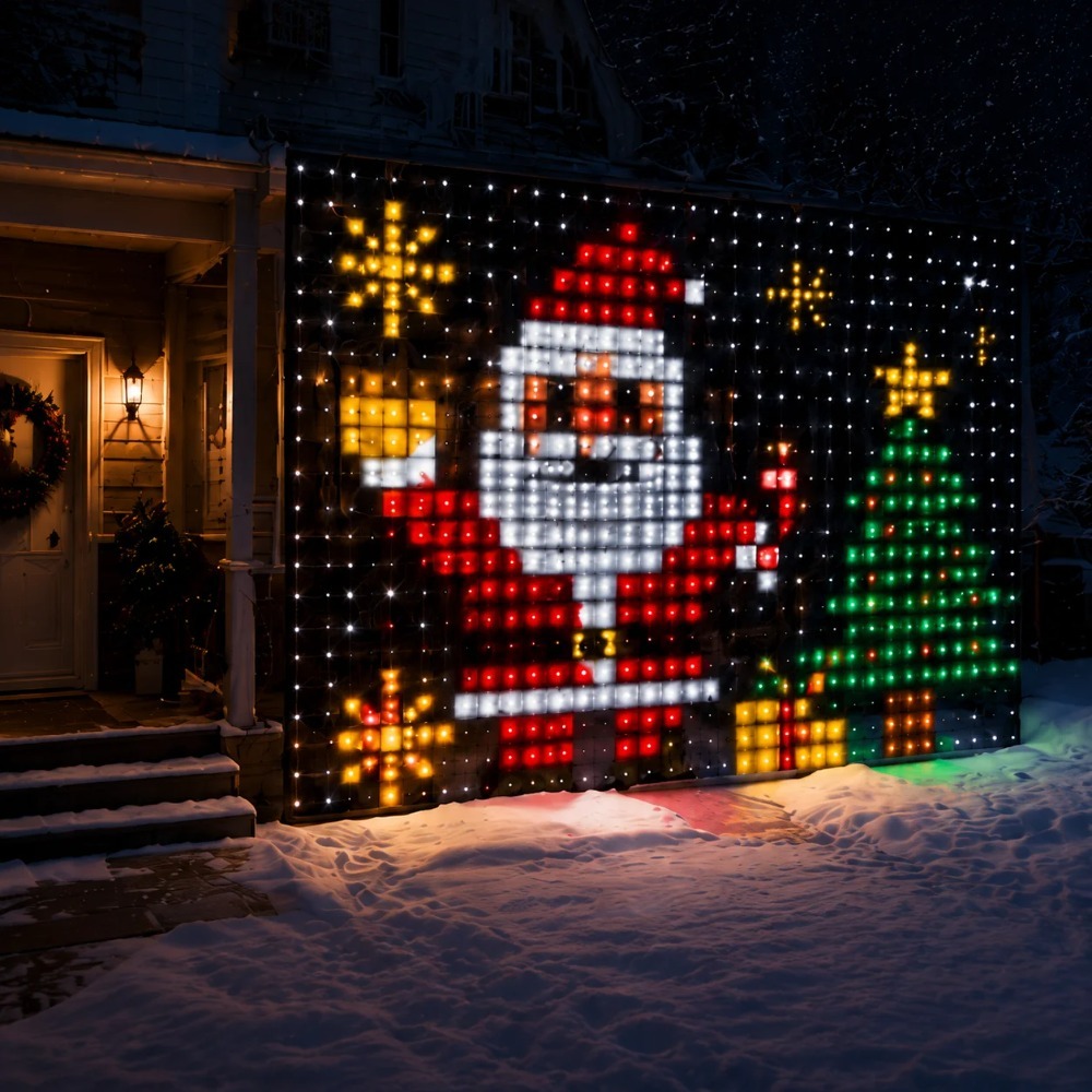 LED Pixel Curtain Lights Bluet - Home Decor Free App recension och pris