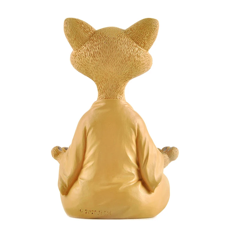 Meditation Cat Sculpture Garde - Home Decor Za recension och pris