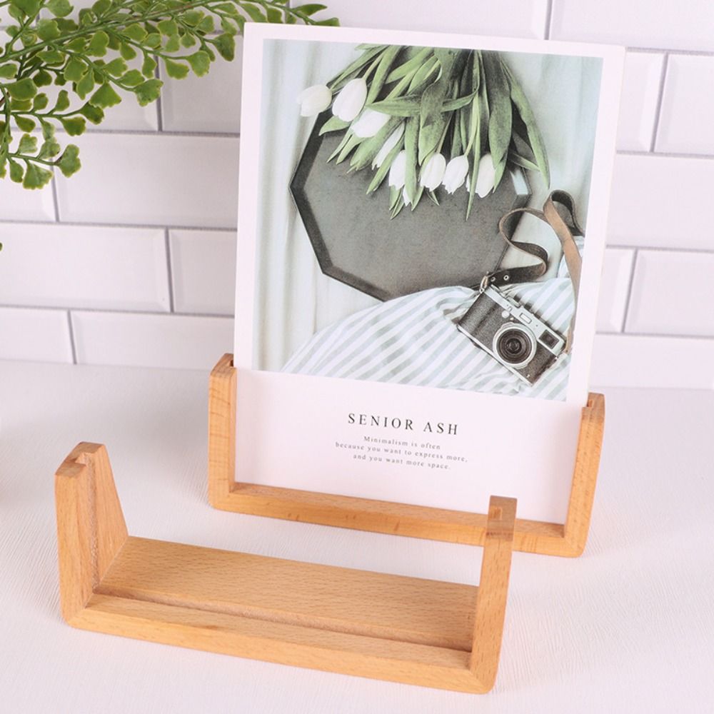 Warm Light Wooden Lighted Base - Bamboo Photo Frame recension och pris