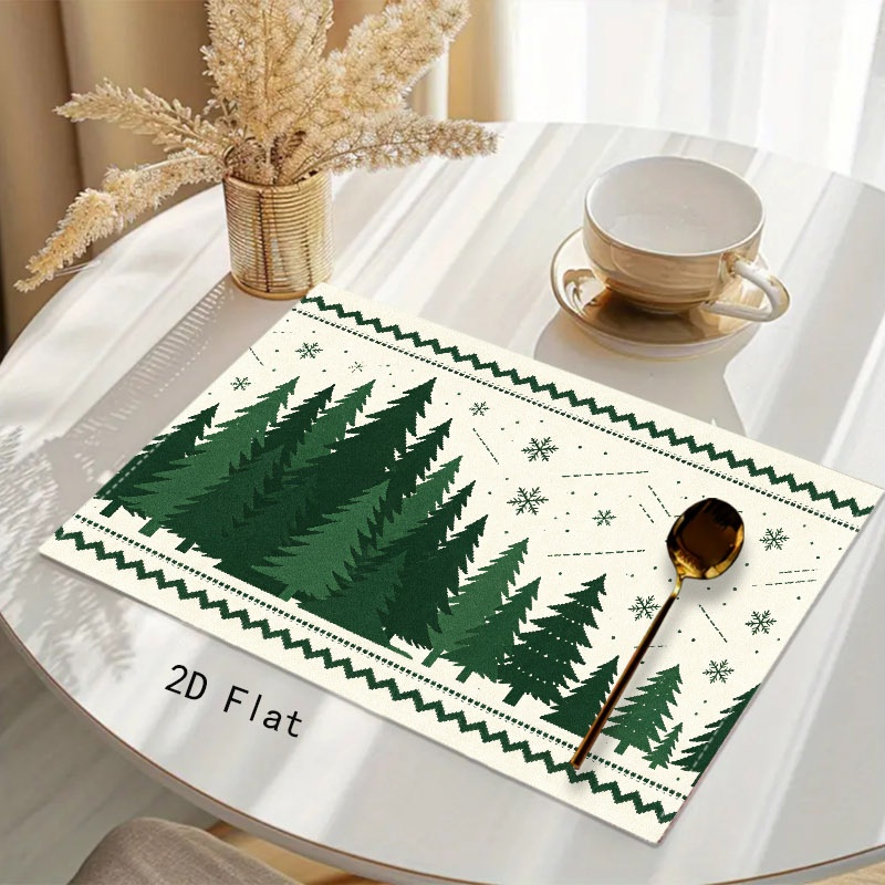 Minimalist Red Background Whit - Linen Table Runner recension och pris