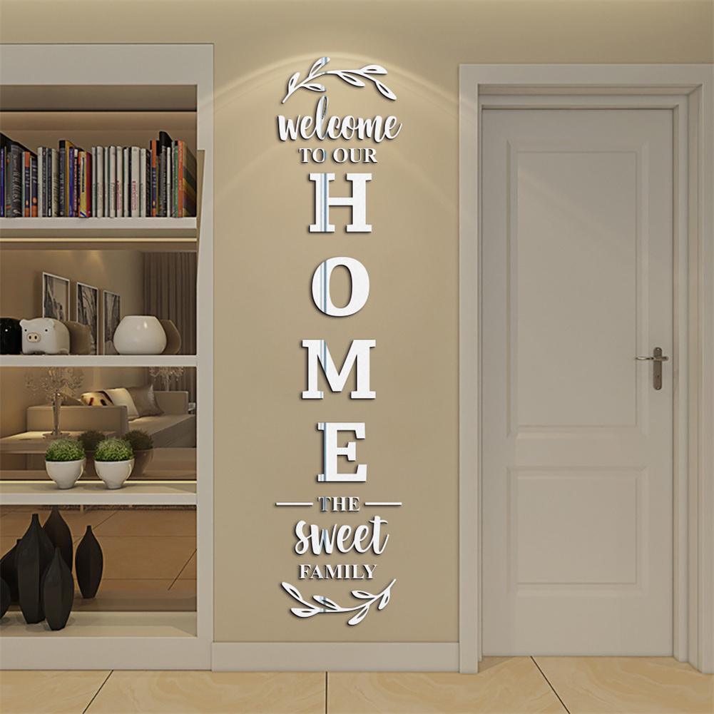 English Letters 3D Mirror Wall - Home Decor Y2K recension och pris