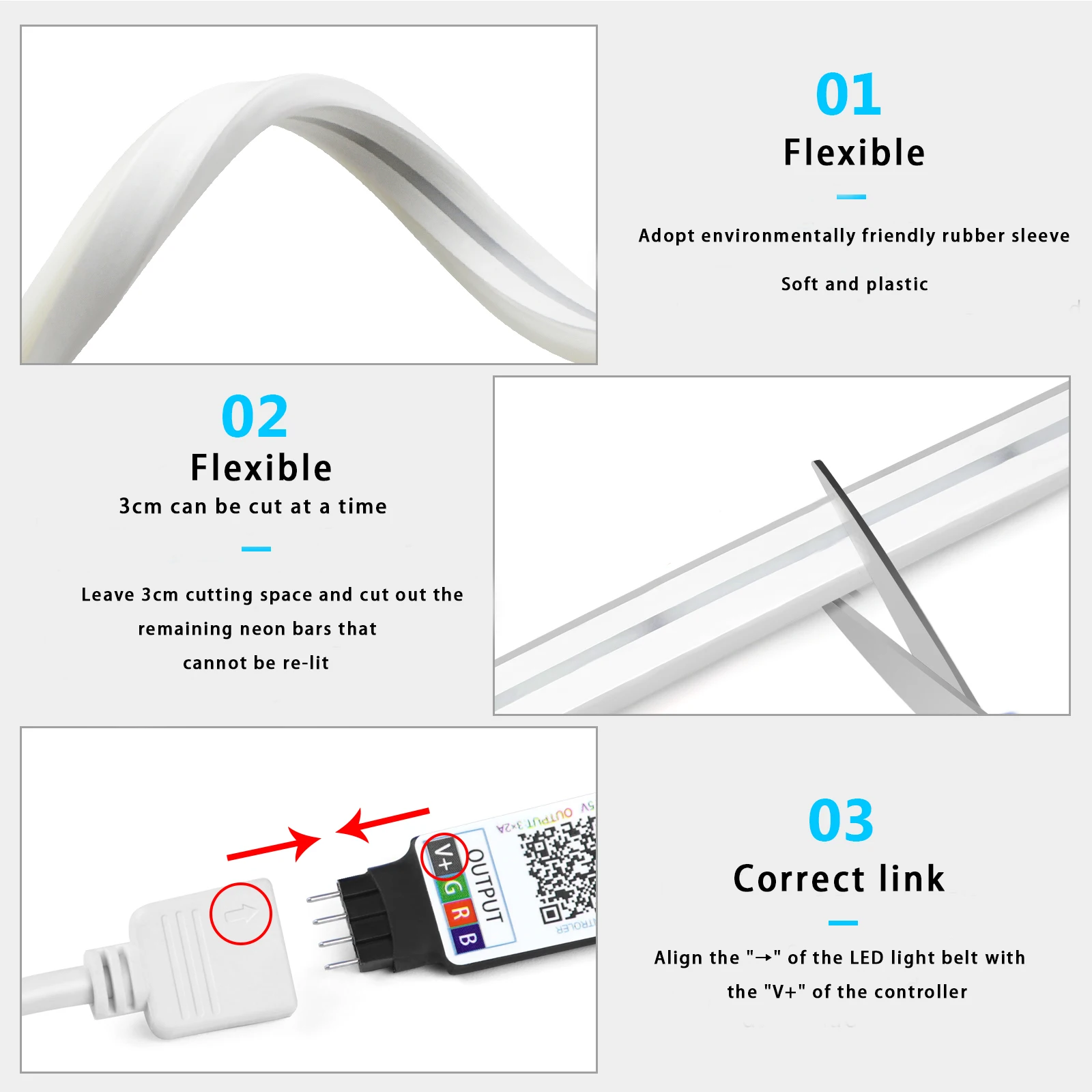 5V USB RGB Neon LED Strip Ligh - Home Decor Free App recension och pris