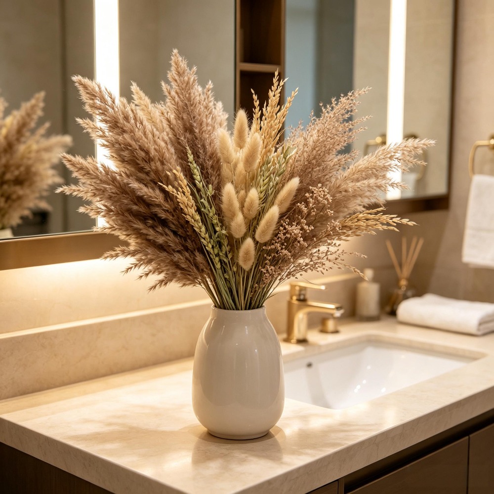1 Bunch Mixed Dried Flowers Bo - Pampas Grass Decor recension och pris