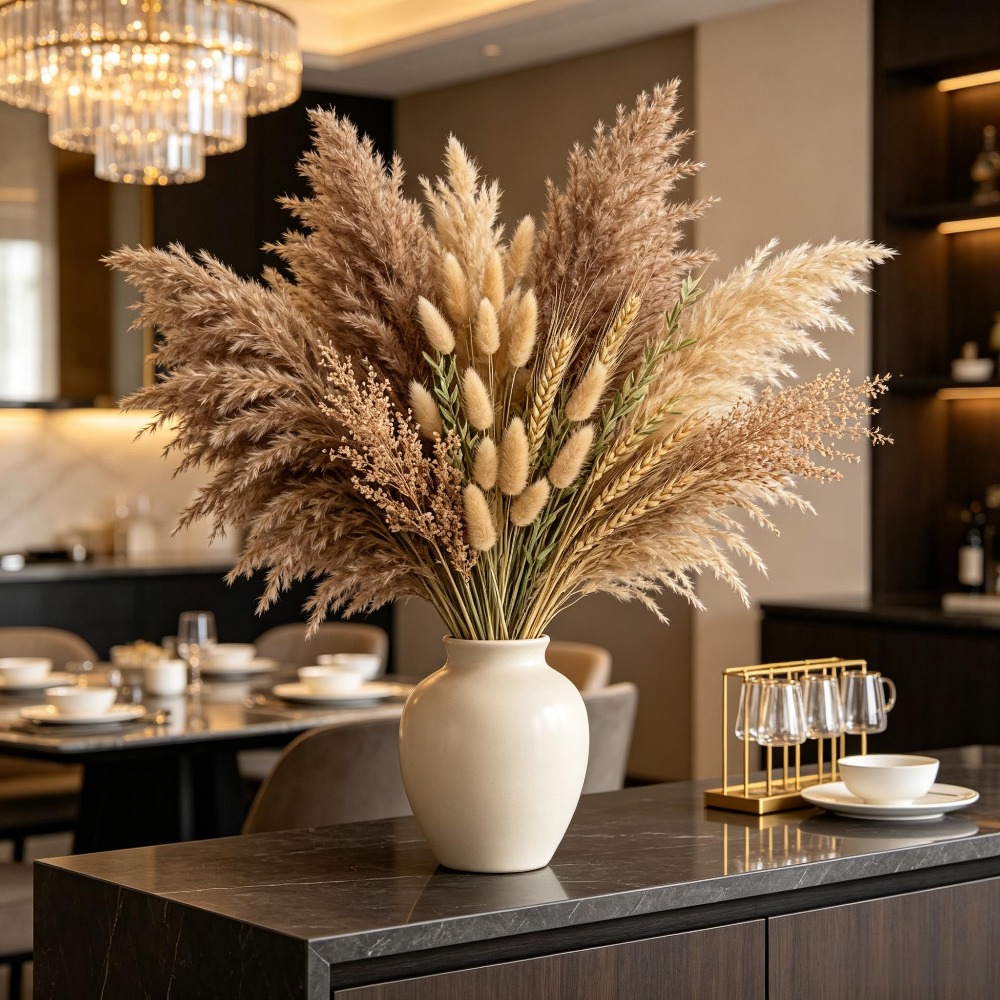 1 Bunch Mixed Dried Flowers Bo - Pampas Grass Decor recension och pris