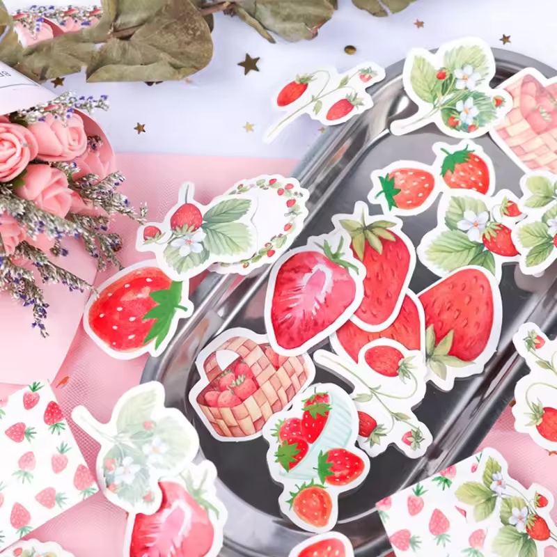 45Pcs Fruit Strawberry Box Sti - Home Decor Magazine recension och pris