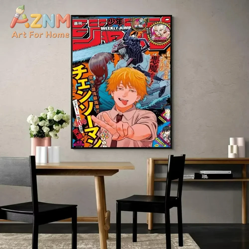 AZNM Chainsaw Man Anime Canvas - Home Decor Magazine recension och pris