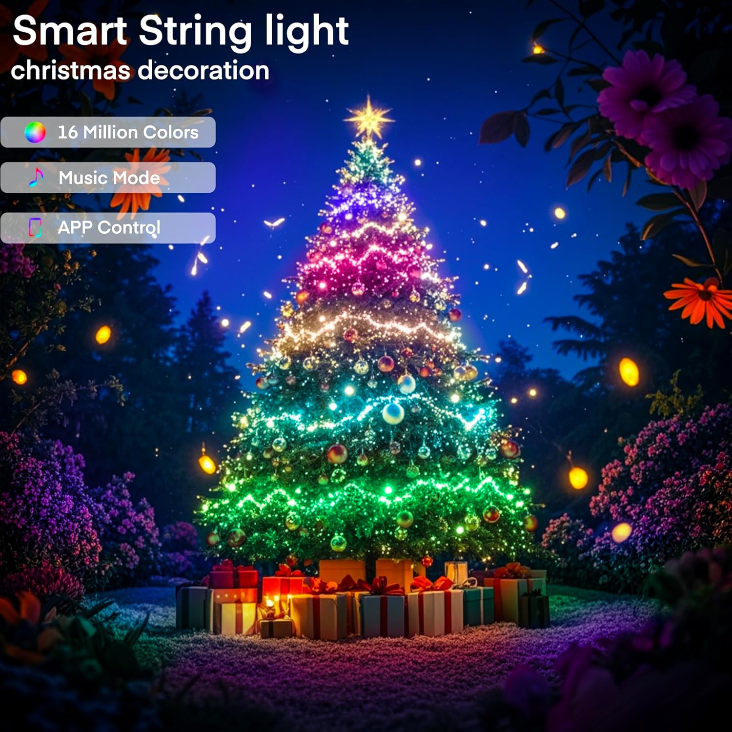 WS2812B RGBIC LED String Light - Home Decor Free App recension och pris