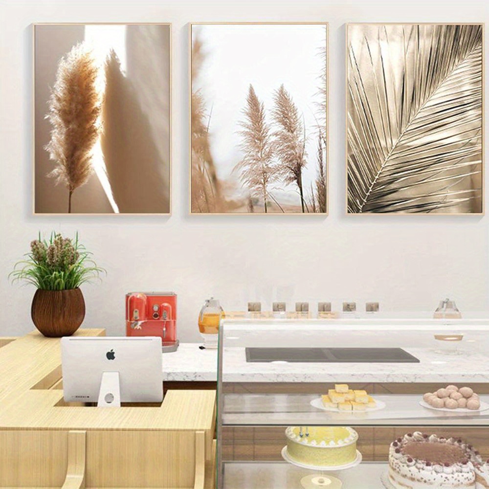 2D Flat 3pcs Unframed Set Prem - Pampas Grass Decor recension och pris