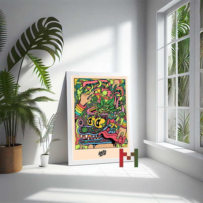 Killer Acid Art Decor Canvas P - Home Decor Za recension och pris