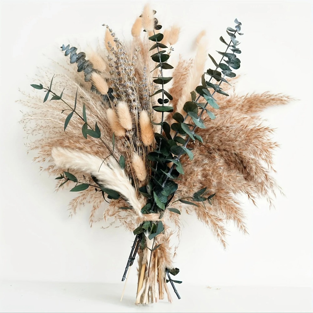 80Pieces Natural Dried Flowers - Pampas Grass Decor recension och pris