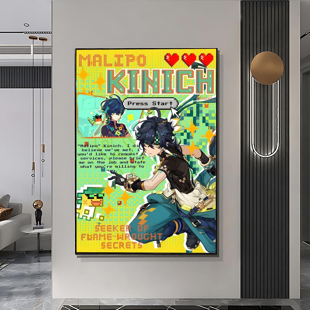 genshin magazine style Poster  - Home Decor Magazine recension och pris
