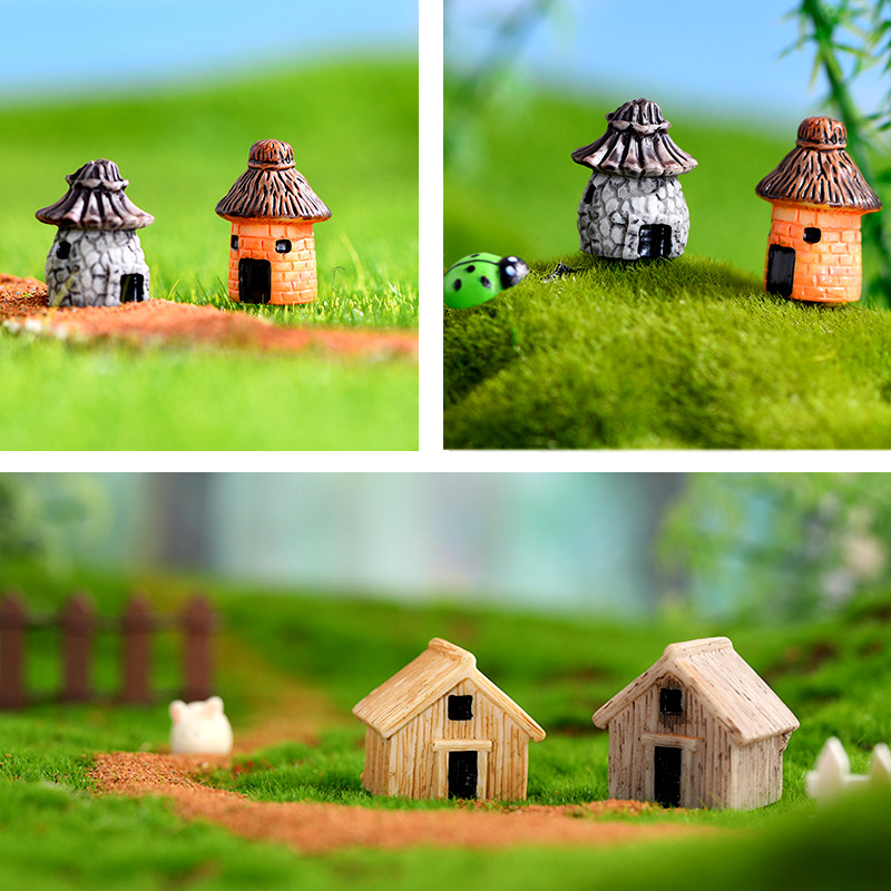 Mini Small House Figurine Resi - Home Decor Za recension och pris