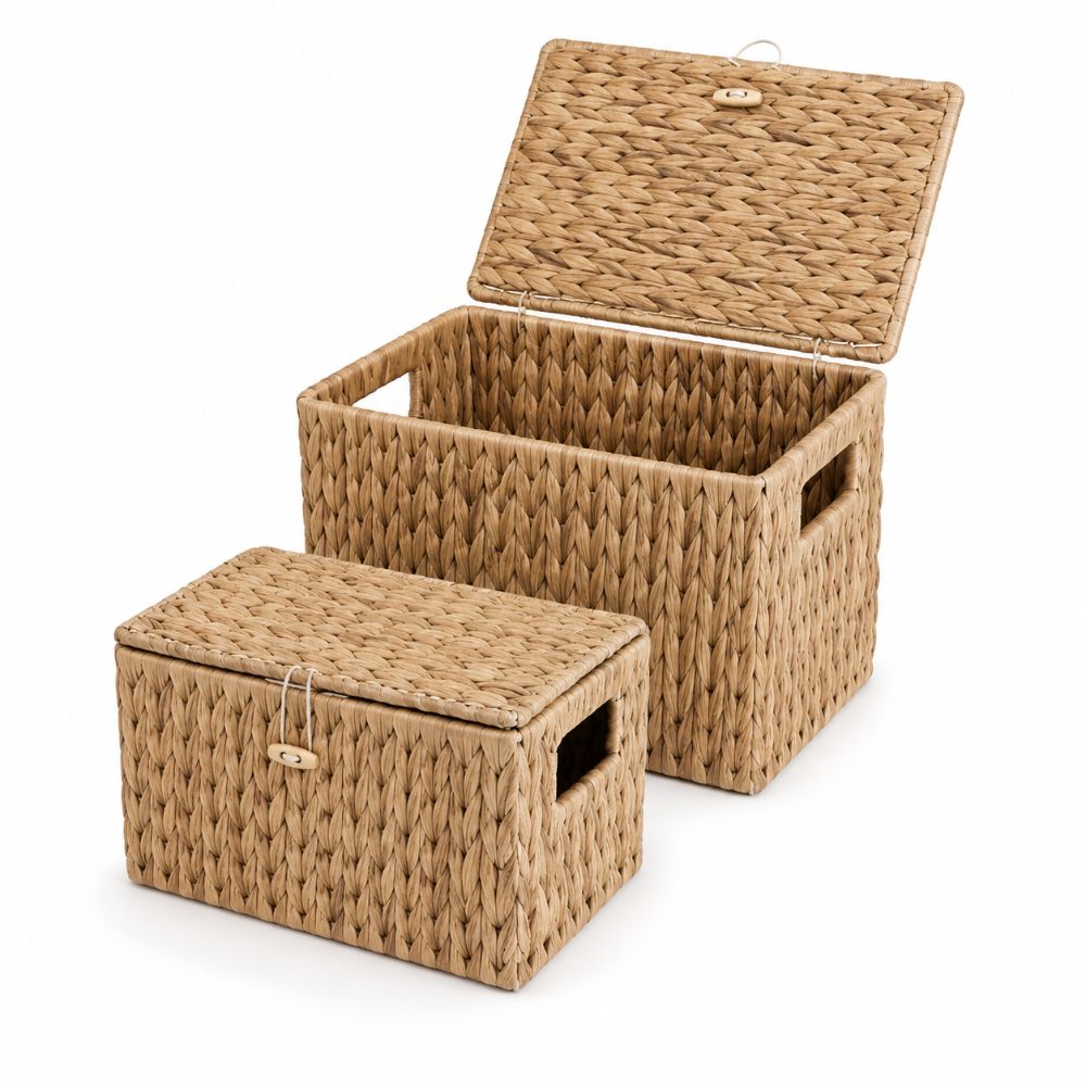 Water Hyacinth Wicker Storage  - Rattan Plant Basket recension och pris