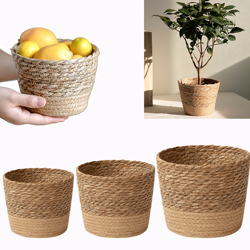 Multi-purpose Woven Storage Ba - Rattan Plant Basket recension och pris