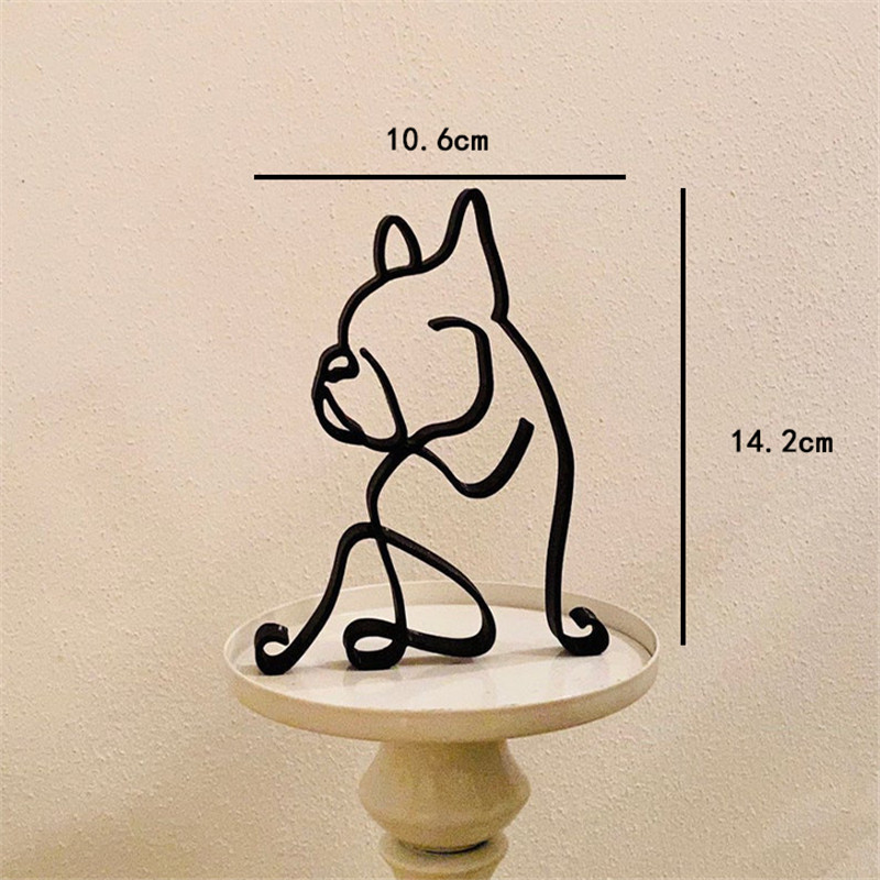Dog Art Sculpture Metal Dog Ab - Home Decor Y2K recension och pris