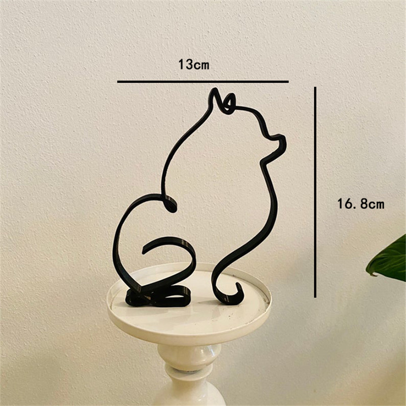 Dog Art Sculpture Metal Dog Ab - Home Decor Y2K recension och pris