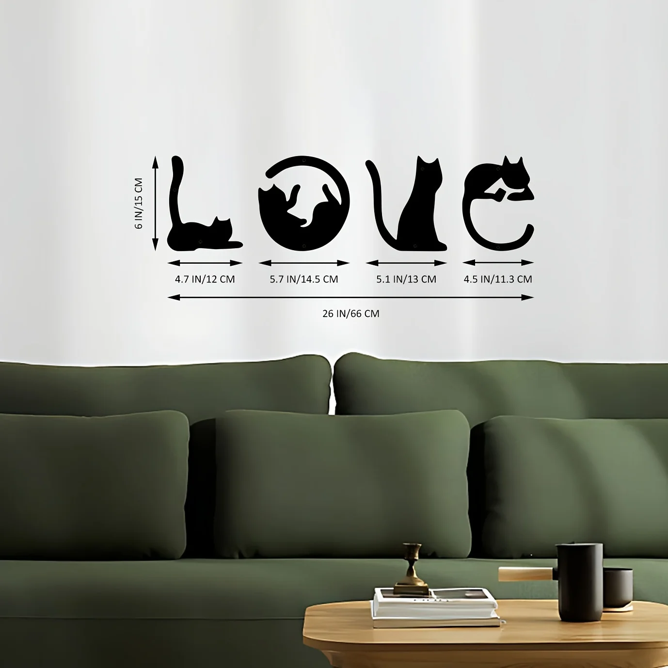 HelloYoung 4pcs/set Cute Cat M - Home Decor Y2K recension och pris