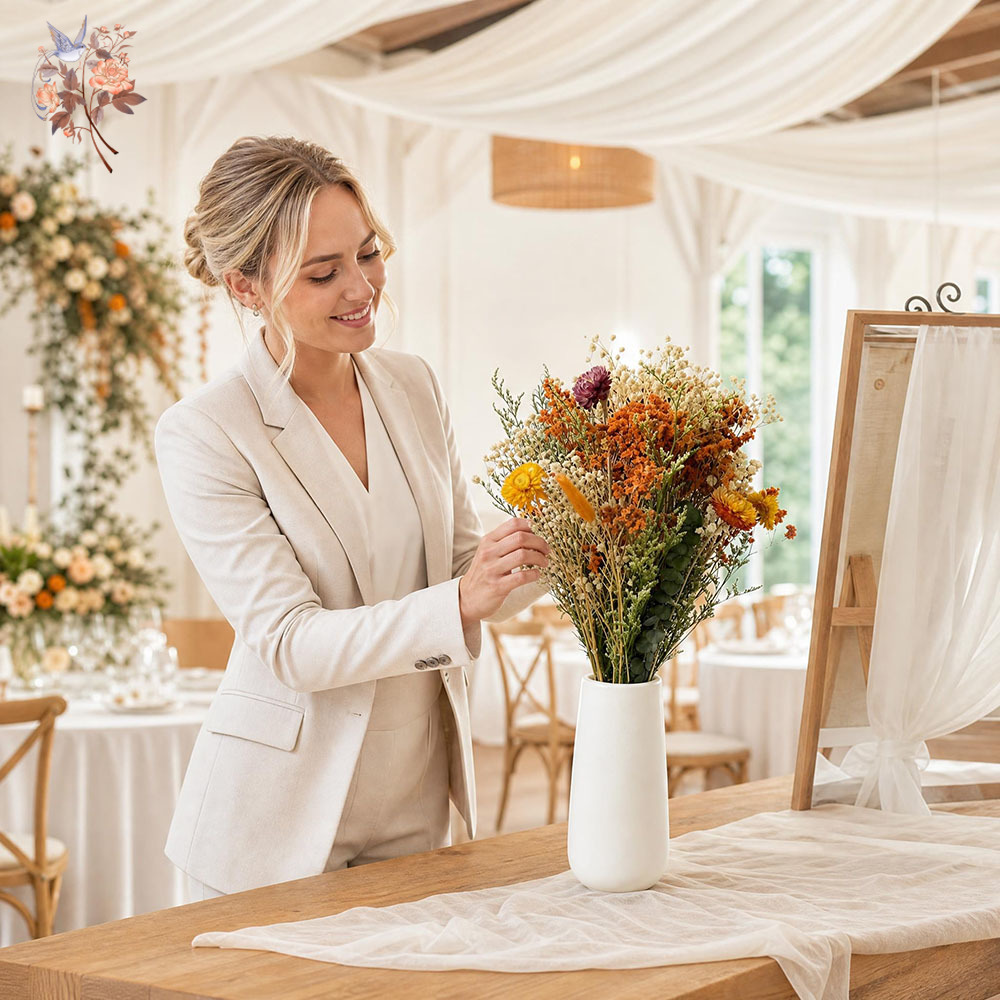 Autumn Dried Flowers Bouquet N - Pampas Grass Decor recension och pris