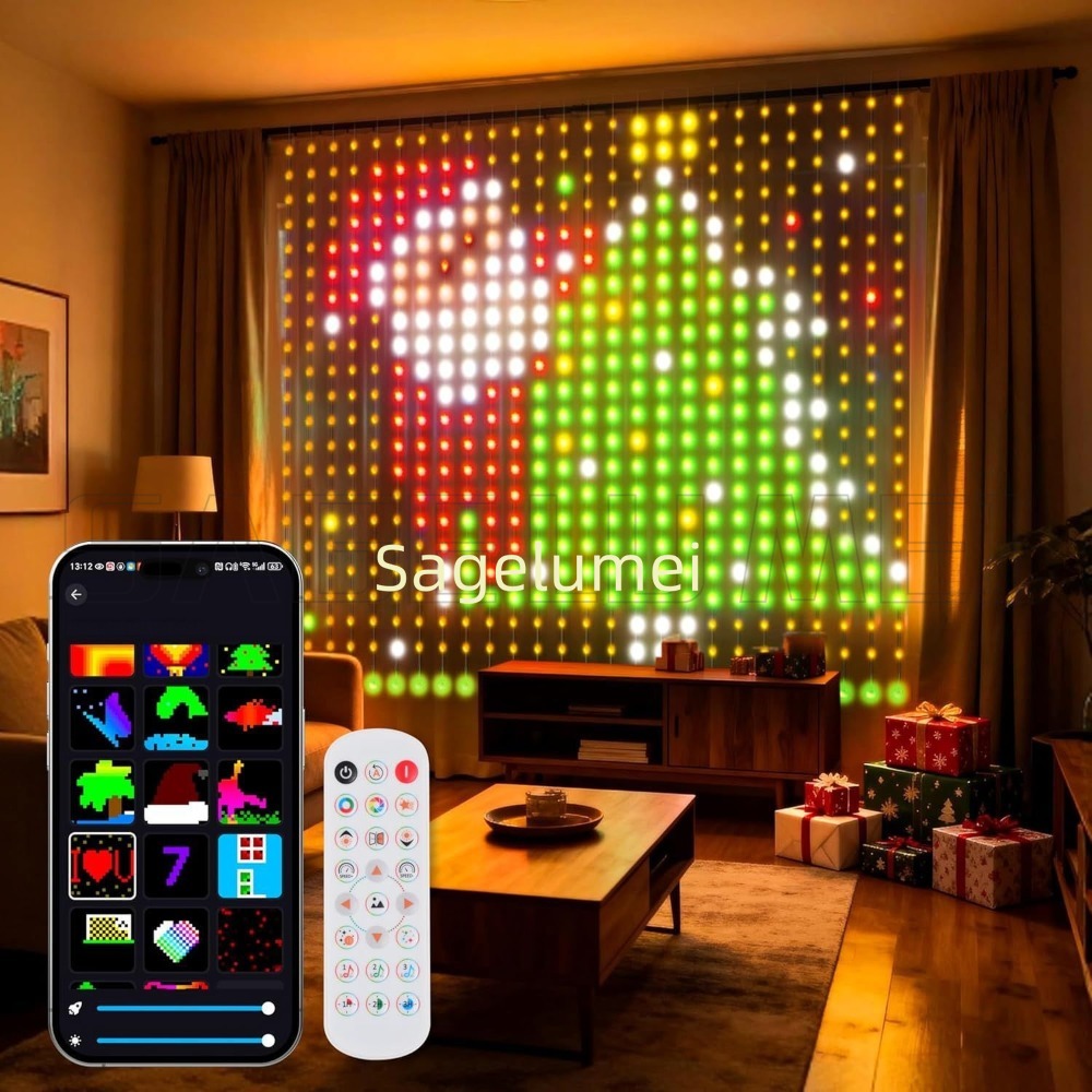 1.6M-3M Smart LED Curtain Ligh - Home Decor Free App recension och pris