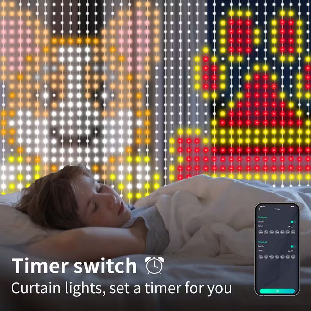 Smart LED Curtain Light APP Co - Home Decor Free App recension och pris
