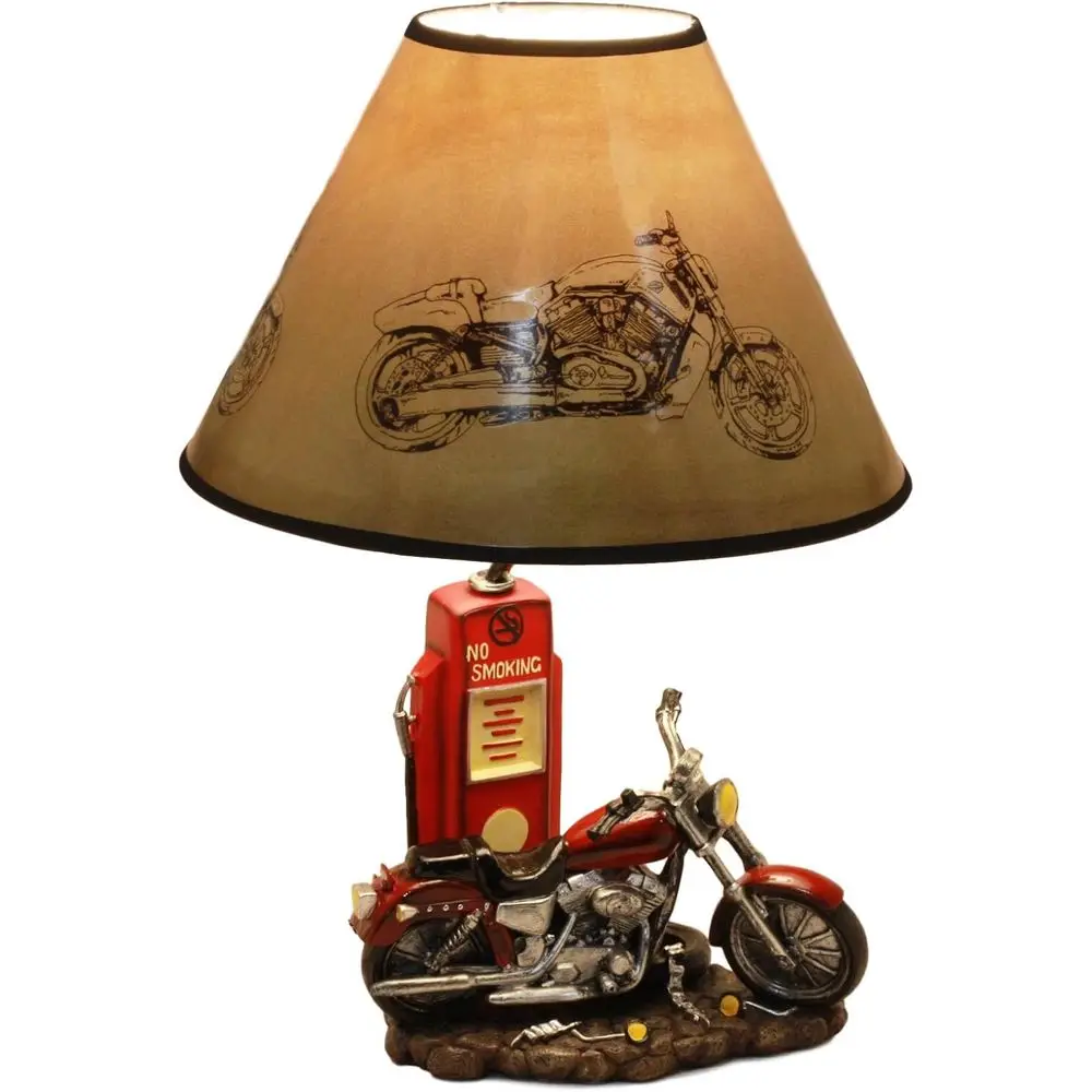 Vintage Retro Red Motorcycle G - Home Decor Theme recension och pris