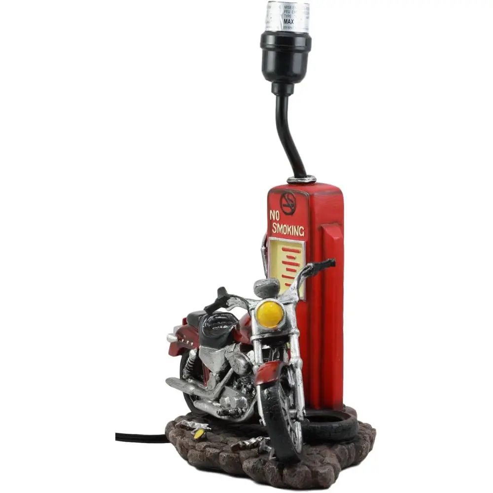 Vintage Retro Red Motorcycle G - Home Decor Theme recension och pris