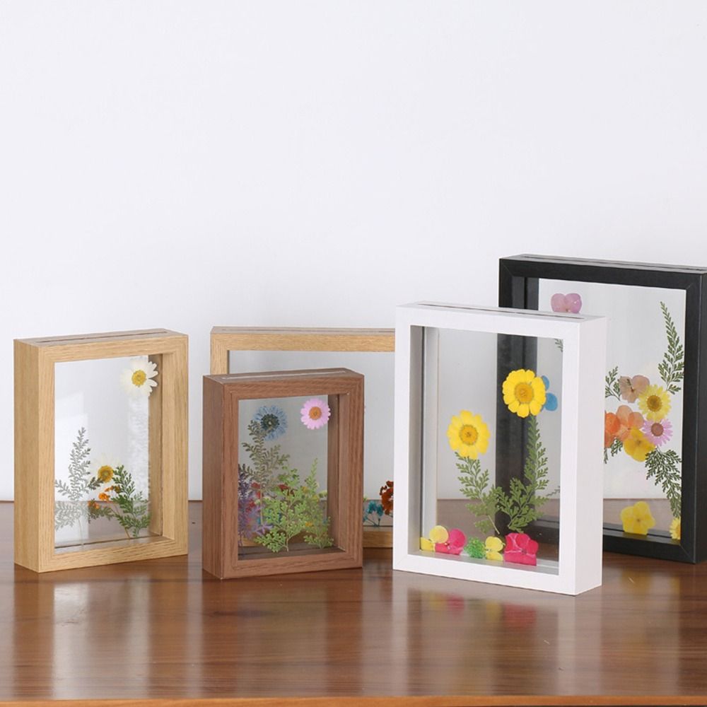 Wooden Glass Leaf Specimen Fra - Bamboo Photo Frame recension och pris