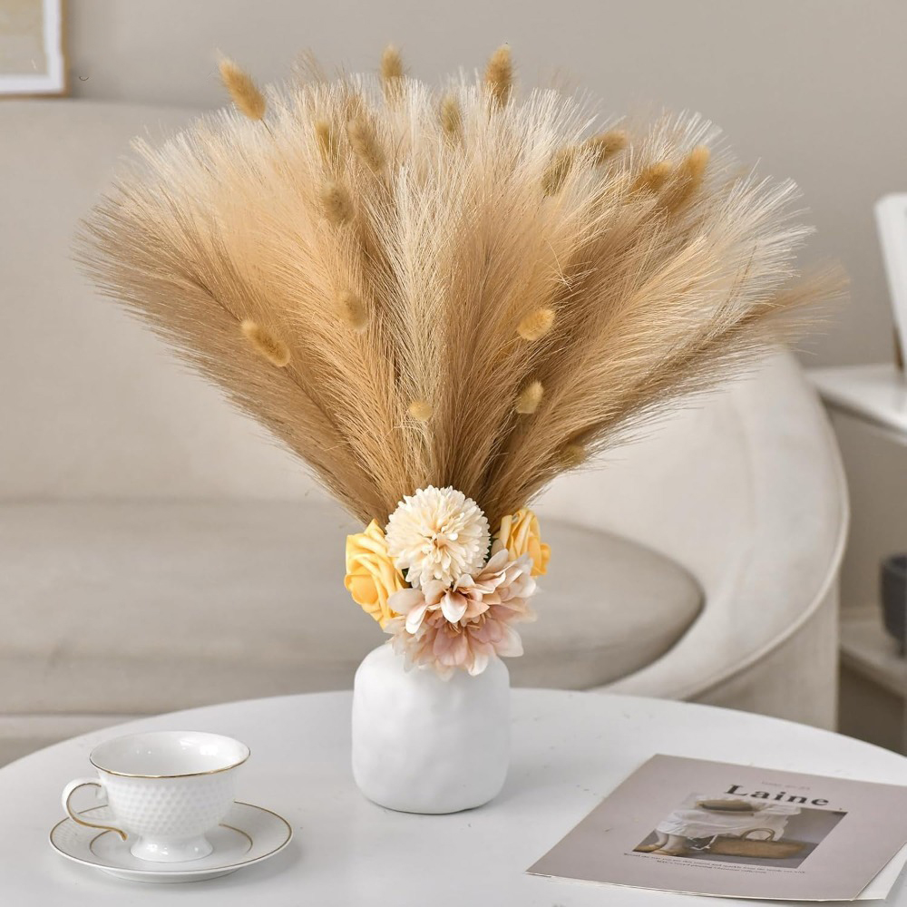15Pcs Pampas Grass Realistic A - Pampas Grass Decor recension och pris