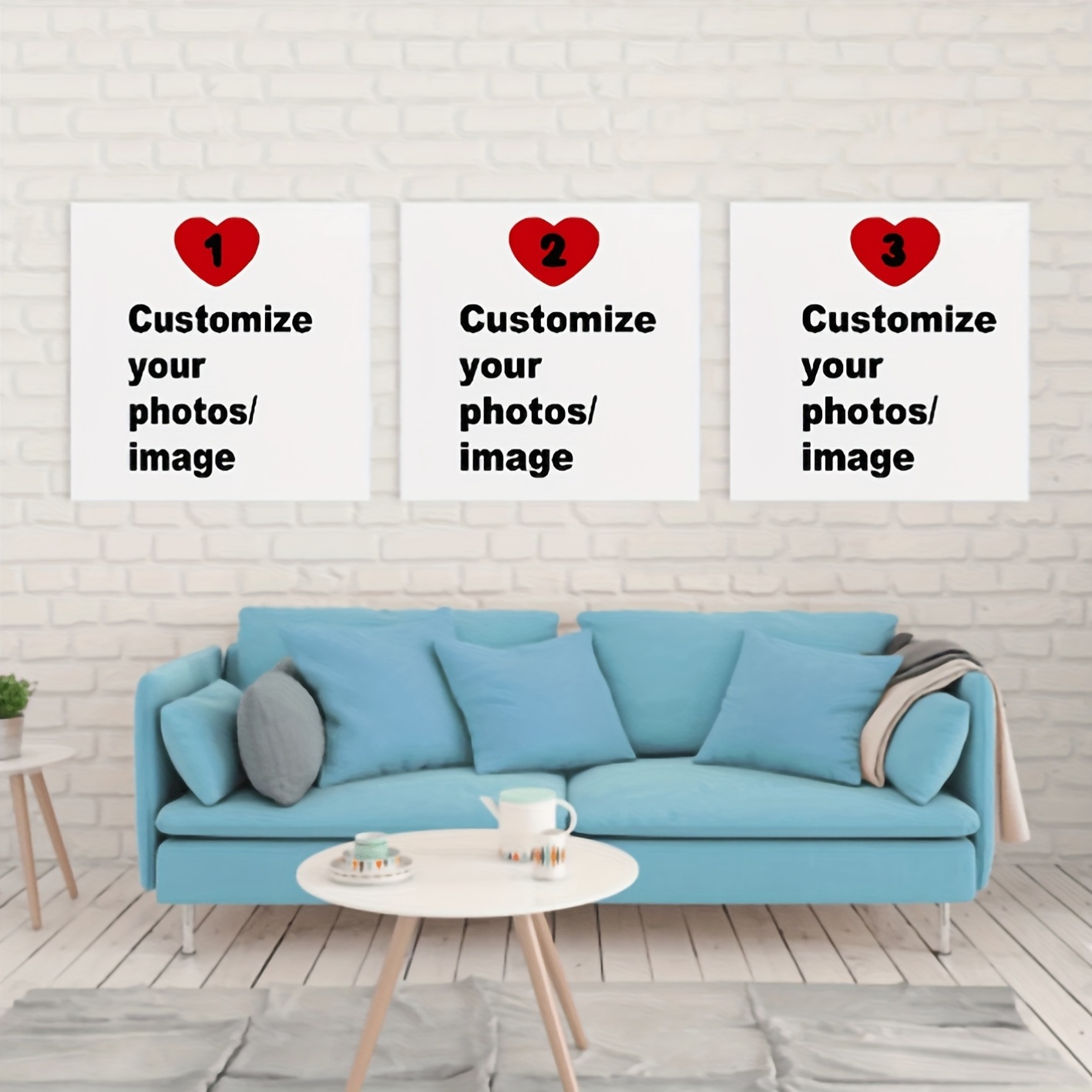 3pcs/set Custom Square Canvas  - Home Decor Theme recension och pris